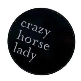 Spiced Equestrian "Crazy Horse Lady" Phone Grip in Black