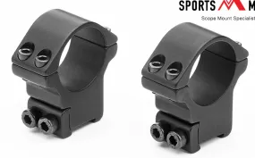 Sports Match | HT073 Two Piece High 30mm Mounts for 15mm Tikka