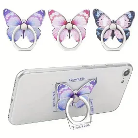 Stylish Butterfly Phone Ring Holder  Secure Grip 360 Rotation