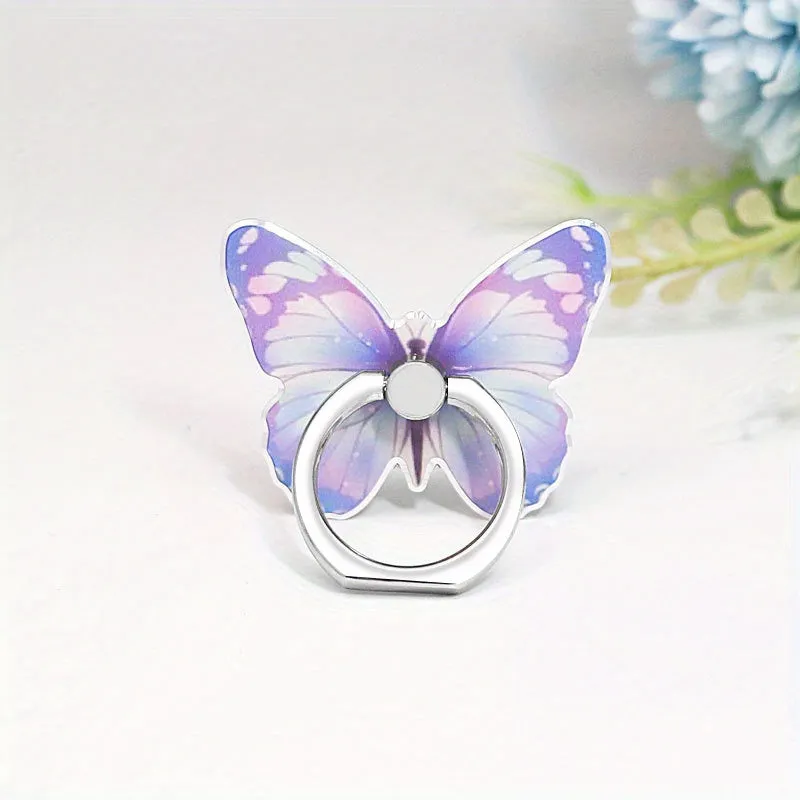 Stylish Butterfly Phone Ring Holder  Secure Grip 360 Rotation