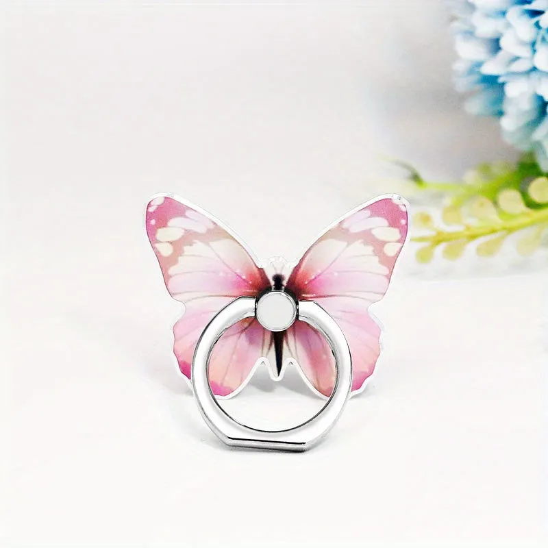 Stylish Butterfly Phone Ring Holder  Secure Grip 360 Rotation