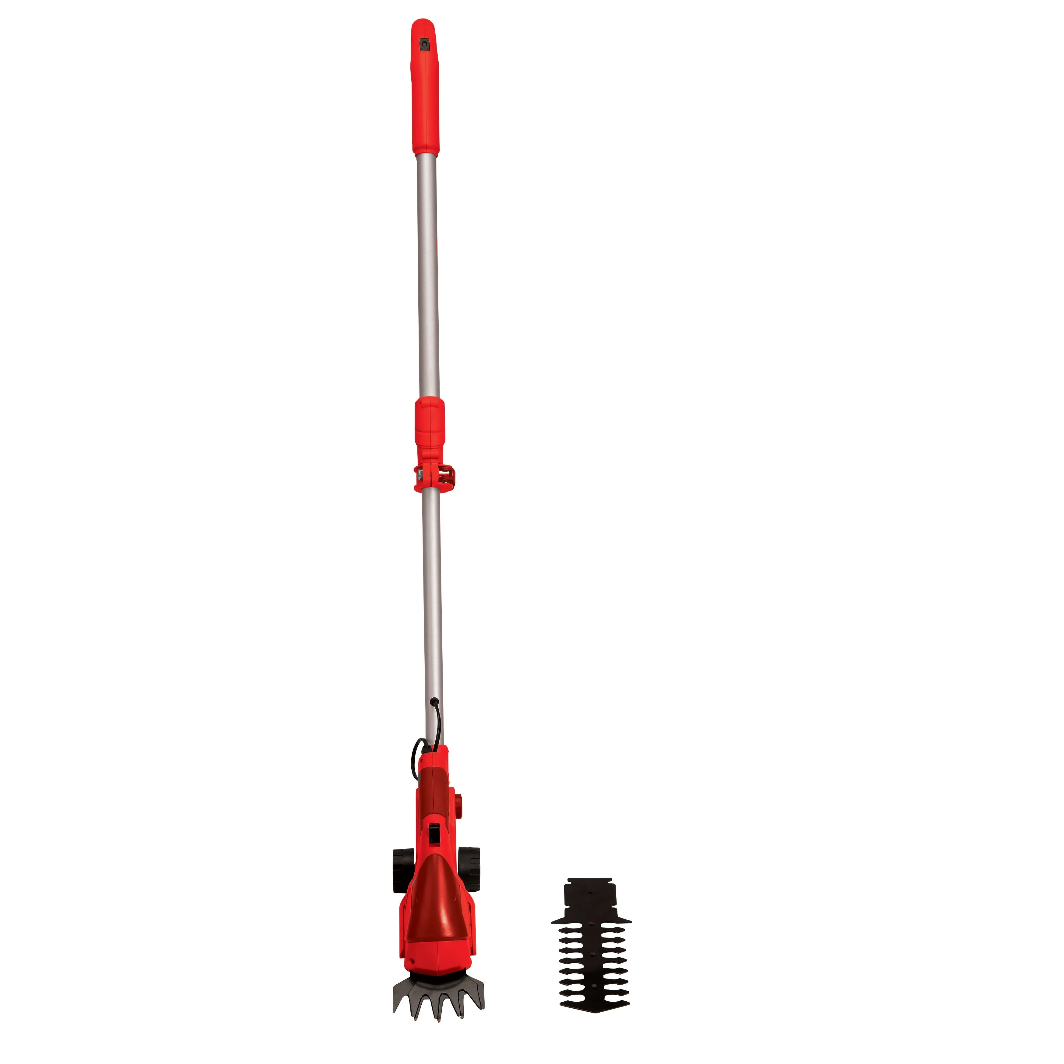 Sun Joe HJ605CC-RED 2-in-1 Cordless Telescoping Grass Trimmer | 7.2 Volt (Red)