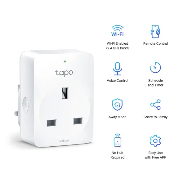 Tapo Mini Smart Wi-Fi Socket (4-Pack)