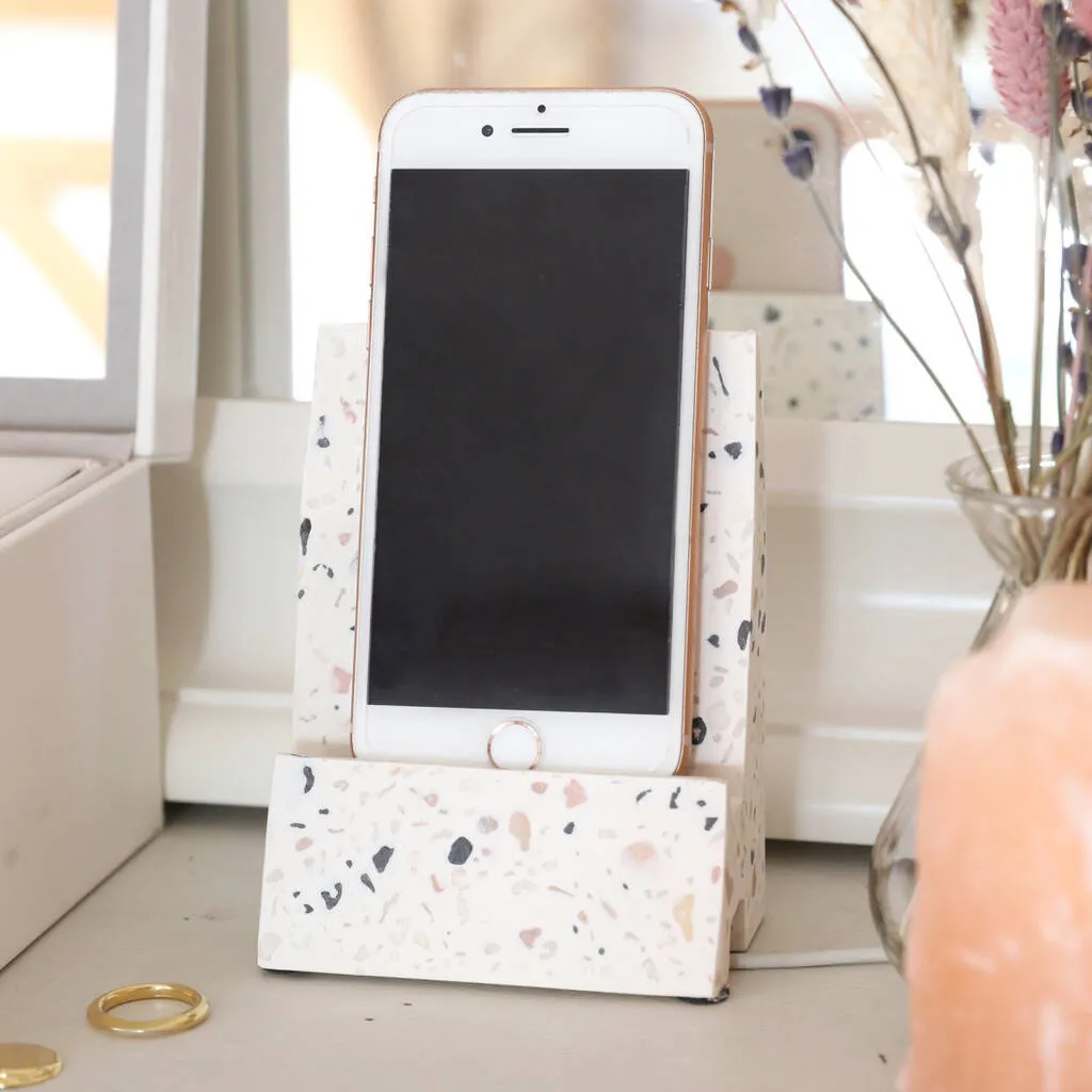 Terrazzo Phone Stand