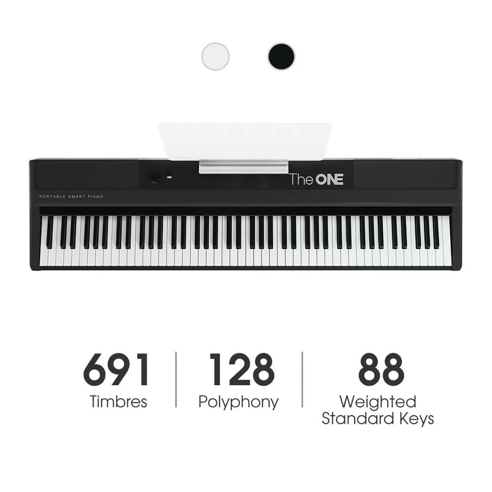 The ONE TON Smart Keyboard Pro, 128 Polyphonies Graded Hammer Action Weighted Stage Piano