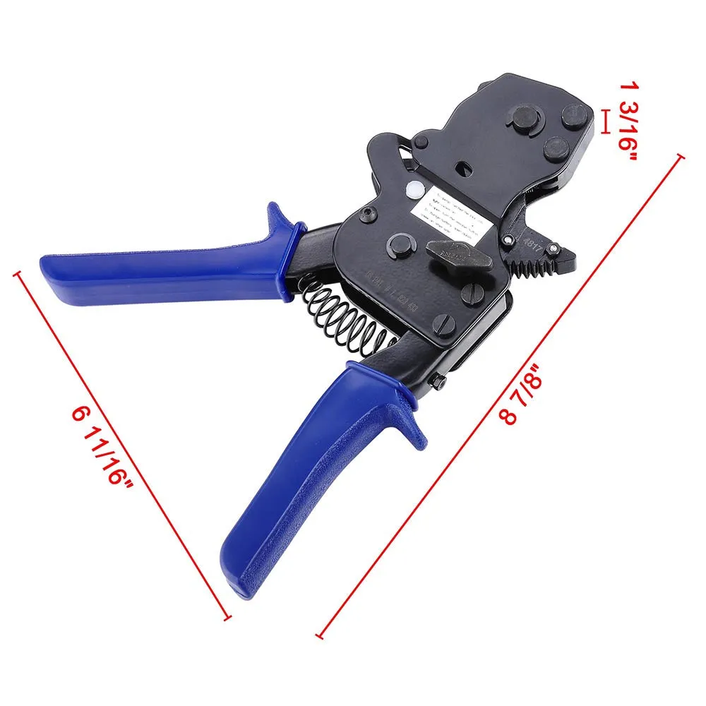 TheLAShop 3/8" to 1" PEX Pipe Cinch Clamp Tool One-Hand Ratchet Clamping