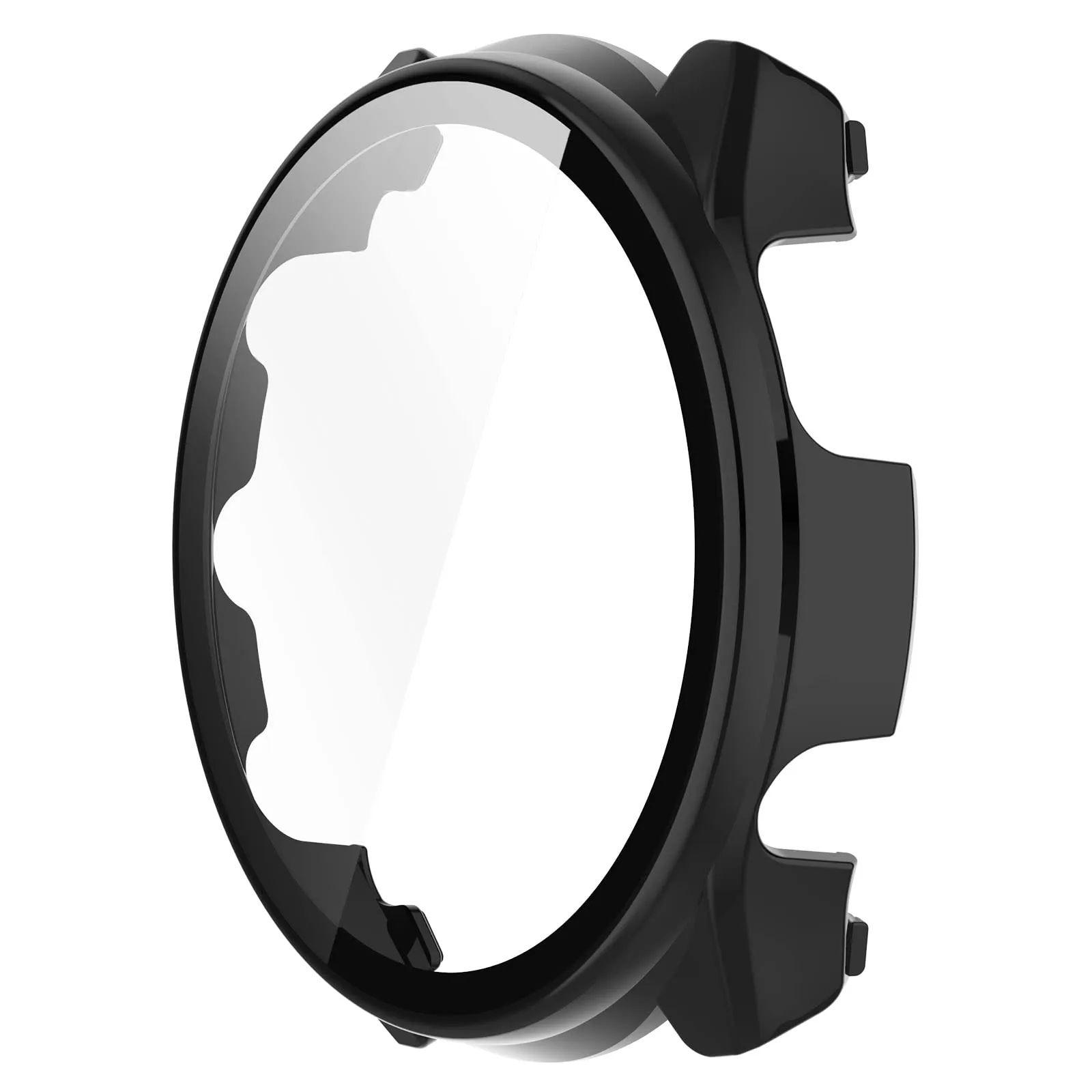 THRE【2 Pack 】For  Garmin Forerunner 255/255S/265/265S Tempered Glass Screen Protector Case Cover