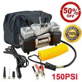 Tire Inflator 12v Air Compressor For Car Portable 150psi