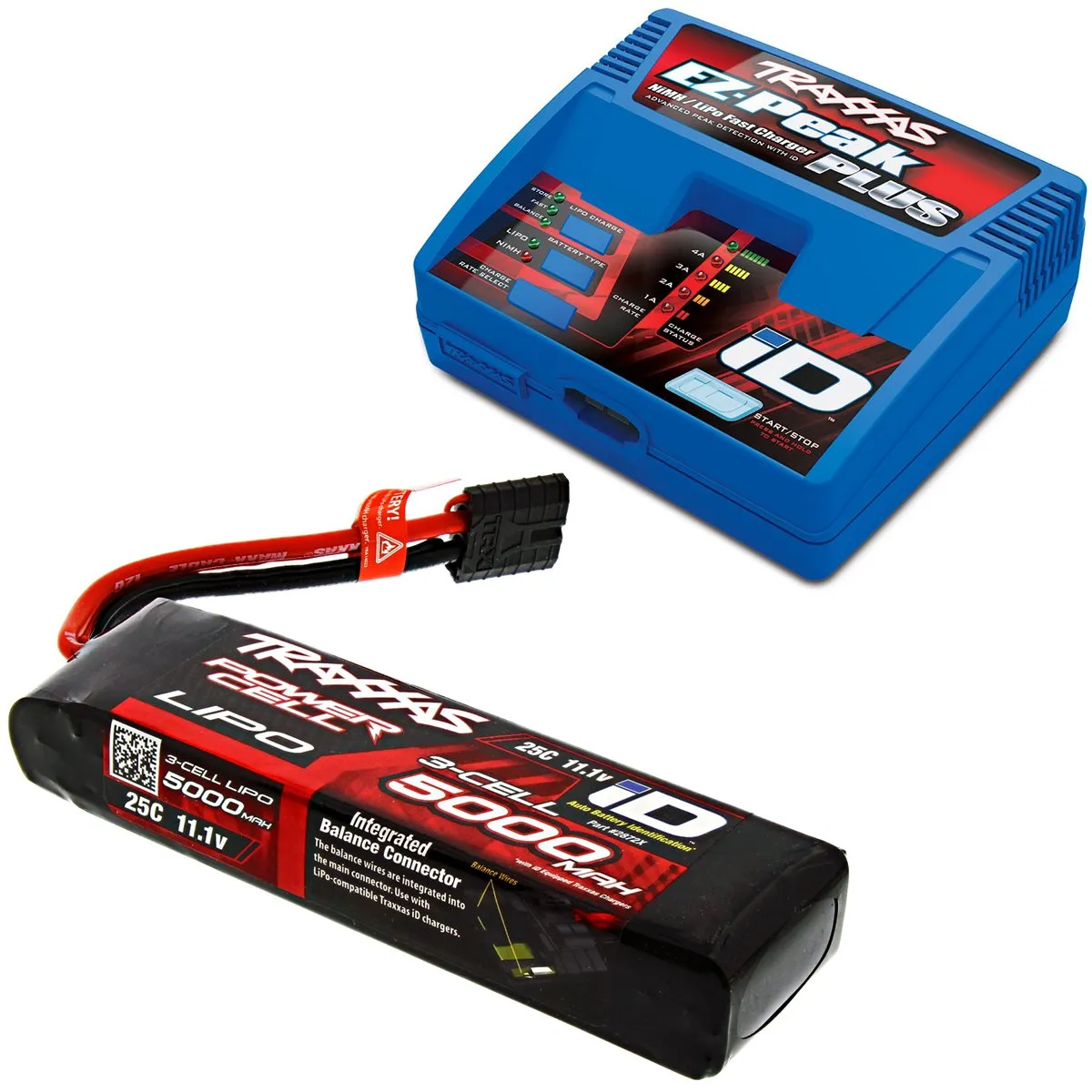 Traxxas 1/5 Spartan Race Boat 5000mAh 11.1V 3S iD LiPo Battery & EZ-Peak Charger