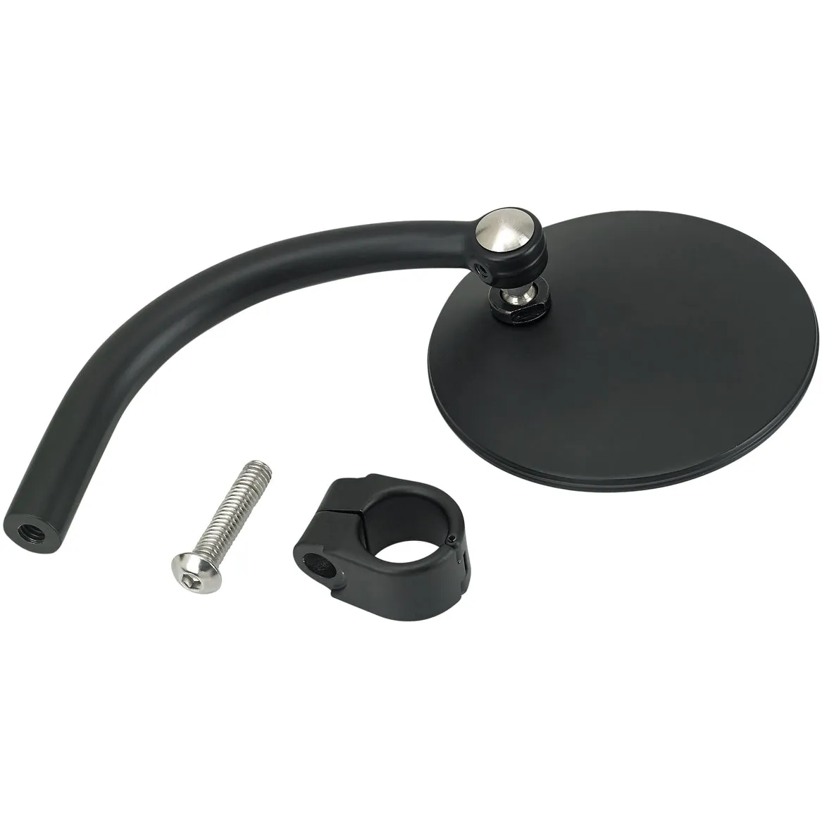 Utility Mirror Round CE Clamp-on - Black