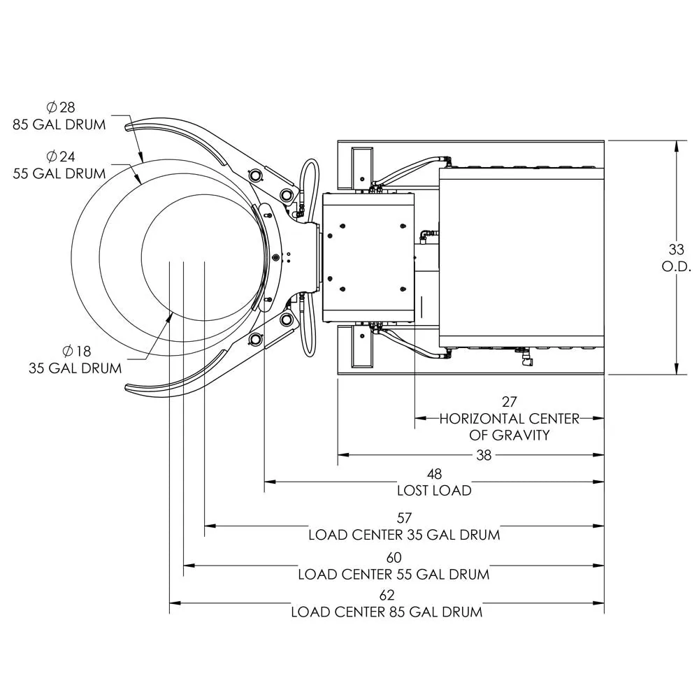 Valley Craft Powered Drum Forklift Attachments