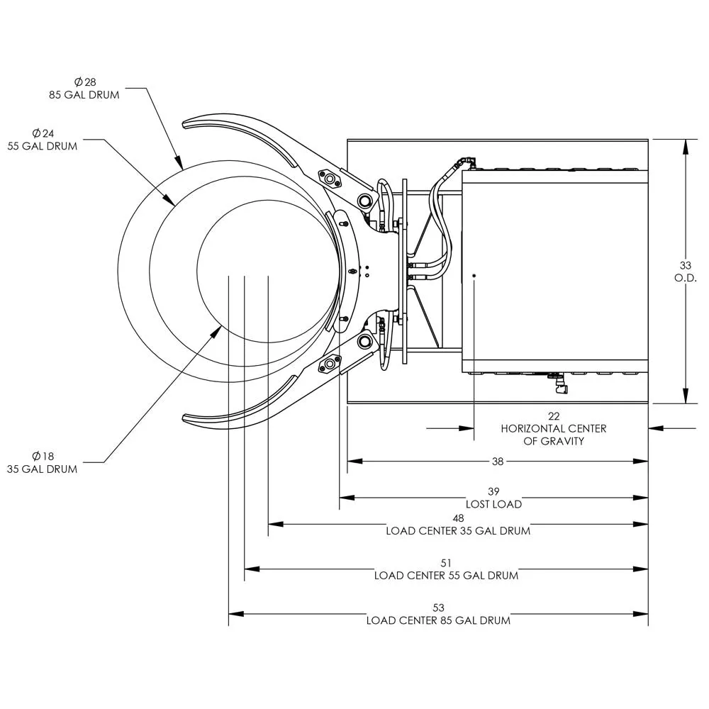 Valley Craft Powered Drum Forklift Attachments