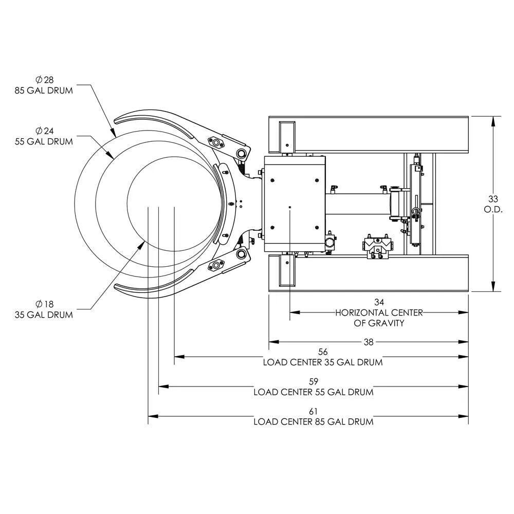 Valley Craft Powered Drum Forklift Attachments