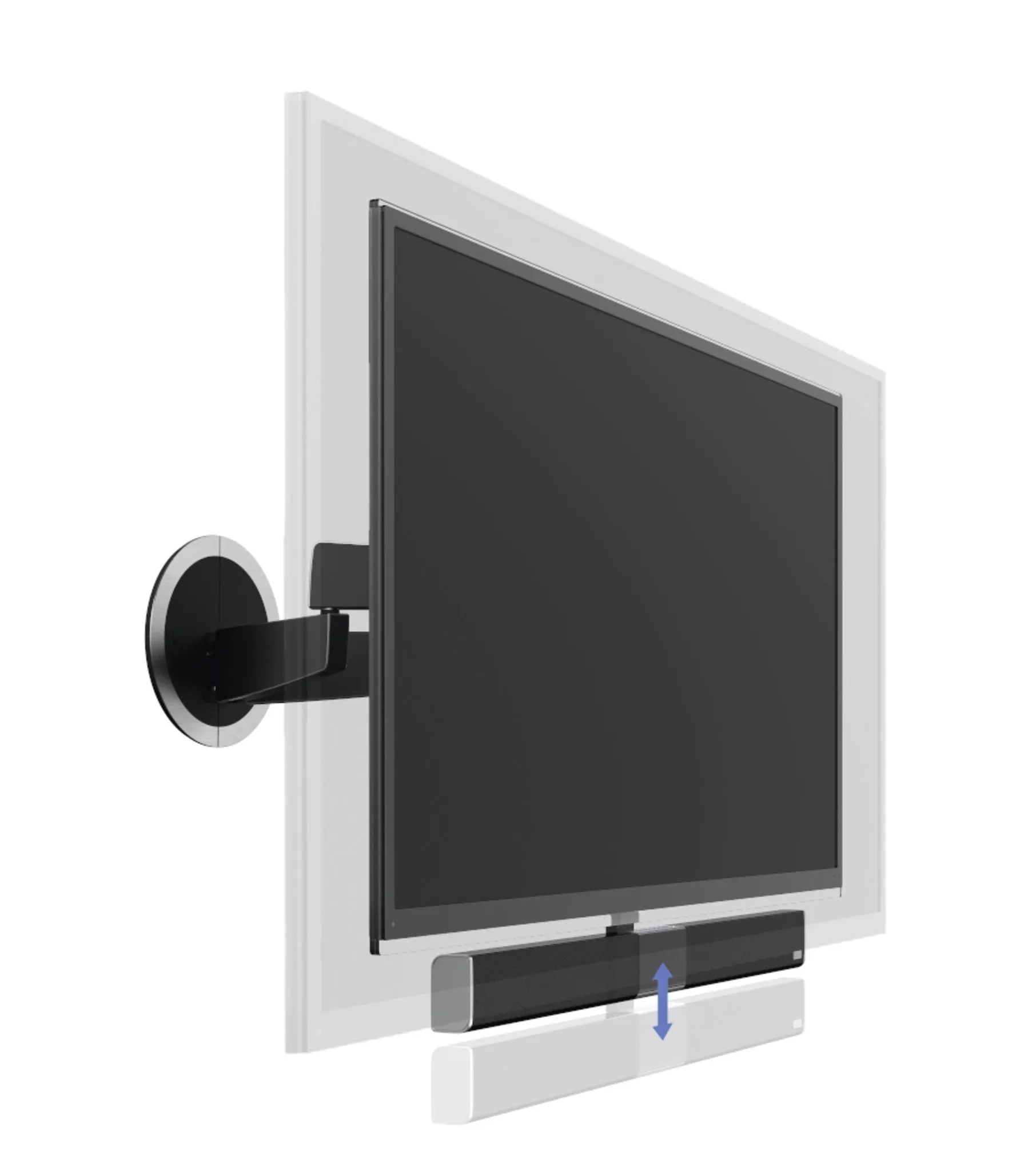 Vogel's SoundMount, Next 8365 Full Motion TV Wall Mount with Integrated Sound for 40-65 Inch TV