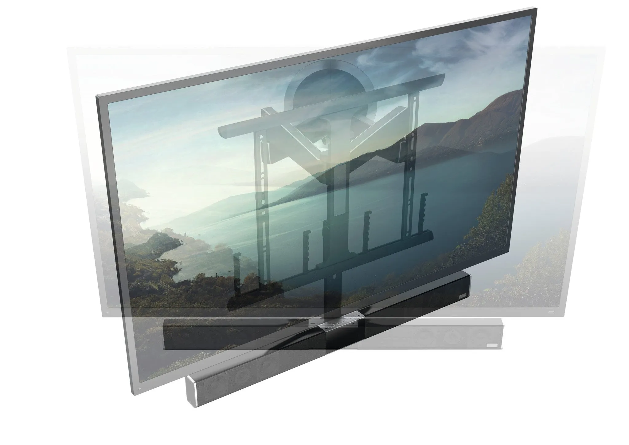 Vogel's SoundMount, Next 8365 Full Motion TV Wall Mount with Integrated Sound for 40-65 Inch TV