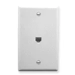 WALL PLATE 6c PHONE SMOOTH (WH