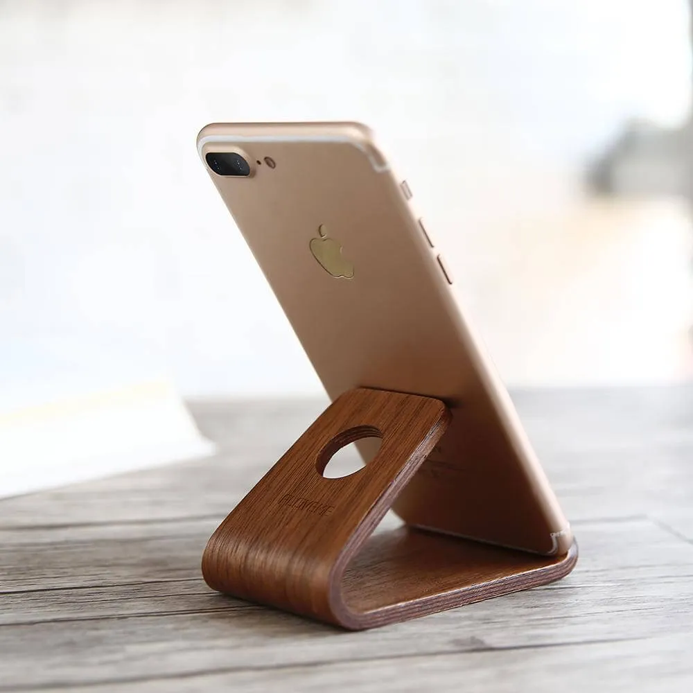 Wooden Phone Holder Stand Station Dock For Iphone Models