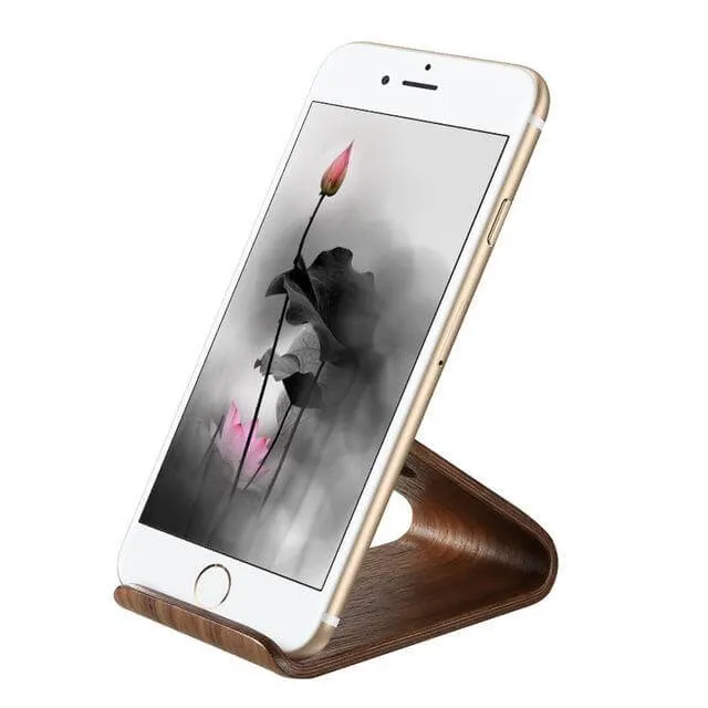 Wooden Phone Holder Stand Station Dock For Iphone Models