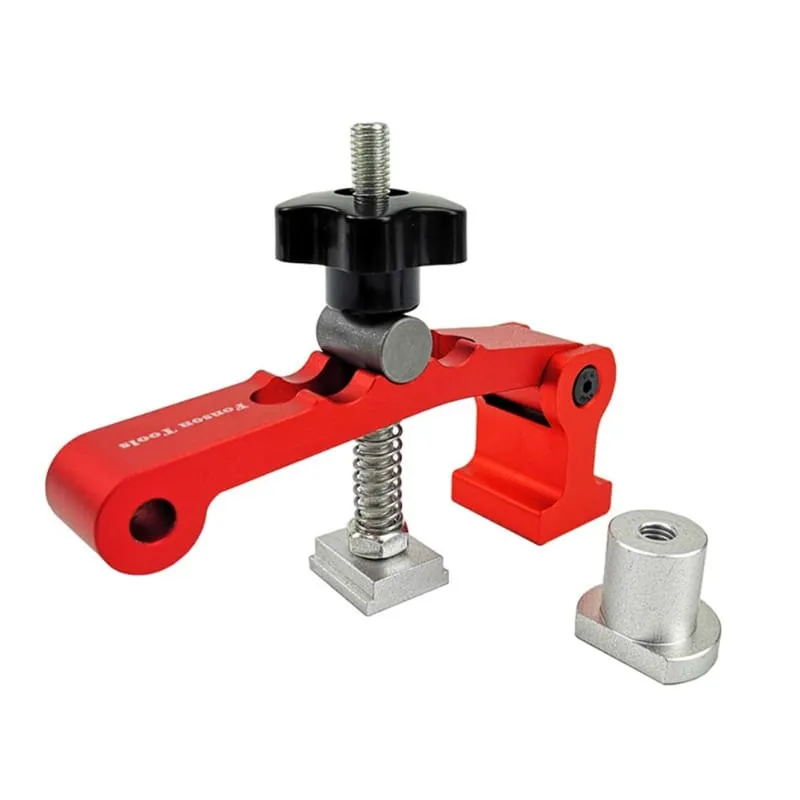 Woodworking Universal T-Slot Clamps Kit T Track Clamping Hold Down M8 Screw Jig Carpenter Fixture Locator Hand Tool