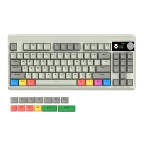 XVX M87 Pro Tri-Mode Smart Display Mechanical Keyboard (Coral Sea/Retro Grey/Shadow)