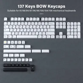 XVX Minimalist Style BOW 137-Key MOA Profile Dye-Sub PBT Keycap Set