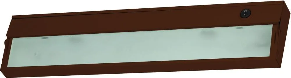 Zeelite 2 Lamp Cabinet Light In Bronze and Diffused Glass