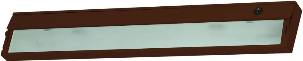 Zeelite 3 Lamp Cabinet Light In Bronze and Diffused Glass