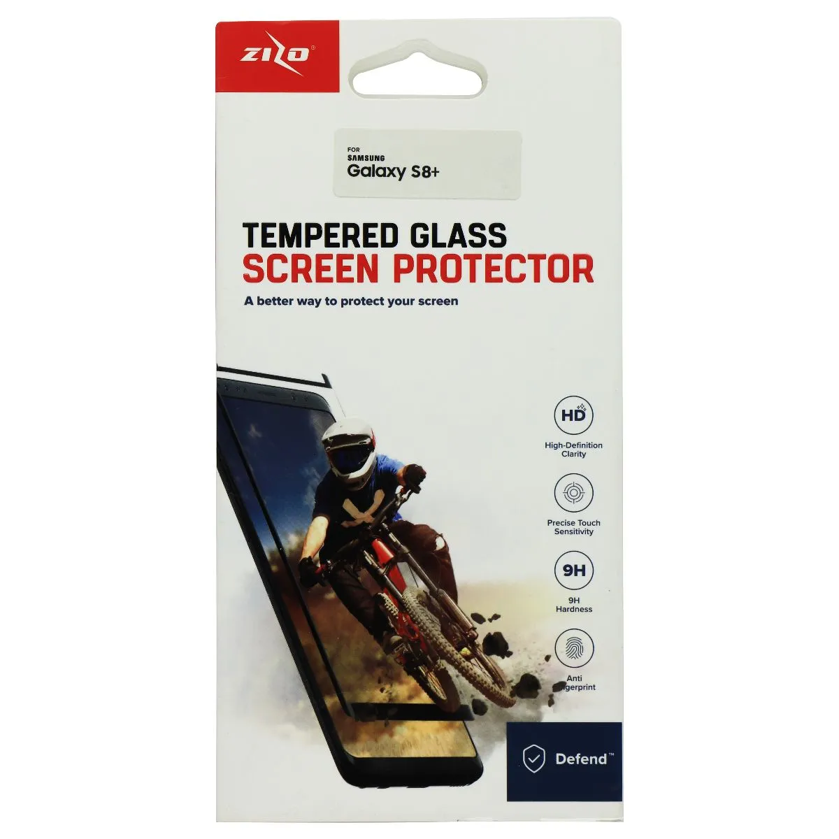 Zizo Tempered Glass Screen Protector for Samsung Galaxy S8  (Plus) - Clear